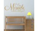 A Such a Big Miracle In Such a Little Girl Quote Motivational Vinyl Art Stickers